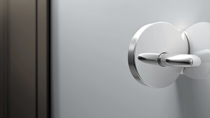 Special modern chrome door handle so that even the smallest parts radiate elegance. Generative AI Technology 