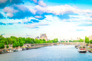 Obraz premium Orsay museum and river Siene, France