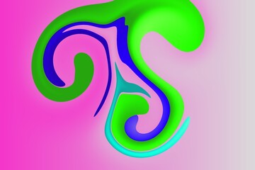 Obraz premium Liquid marbling paint texture background fluid painting abstract texture intensive color mix wallpaper