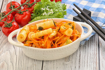 Korean food - pickled bamboo stalks