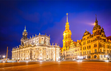 Fototapeta na wymiar Downtown of Dresden, Germany