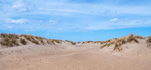 sand dunes and sky baltic sea
