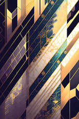 Background with marble and gold textures
