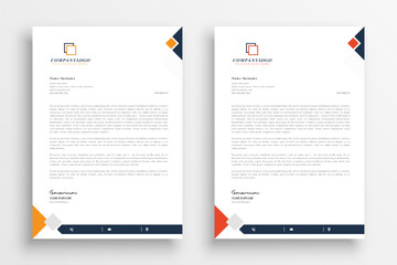 Creative letterhead design template, Professional business letterhead template, Modern business letterhead template
