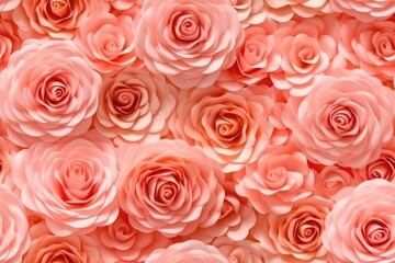 Beautiful roses background made with generative ai