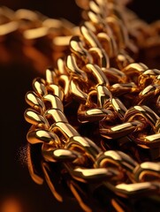 Gold chain made with generative ai