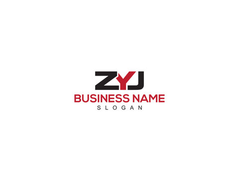 Minimalist Letter ZYJ Logo Icon, Alphabet ZY zyj Premium Letter Logo Design For You