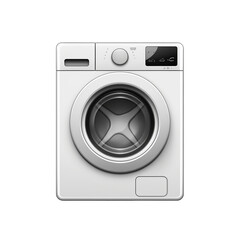 Washing machine icon on transparent background, created with generative AI