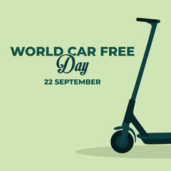 World car free day design 