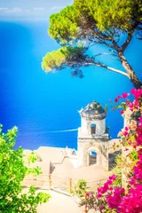 Foto op Plexiglas Positano strand, Amalfi kust, Italië Ravello village, Amalfi coast of Italy