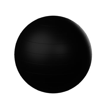 3d icon pillates ball Isolated on Transparent Background
