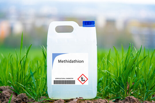 Methidathion  organophosphate insecticide used on crops to control pests.