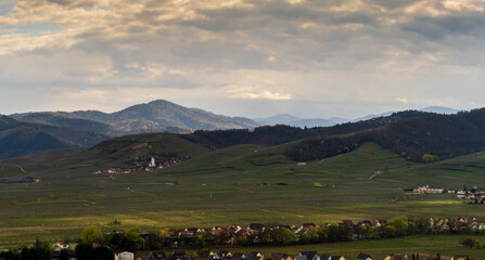 Katzenthal sur le pi&eacute;mont vosgien, Alsace, CeA, Grand Est, France