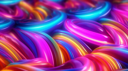 Neon pattern background Generative ai