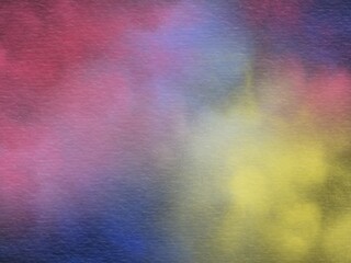 Abstract Colorful Watercolor Background. Rainbow Gradient. Spring Or Easter Sunrise Sky