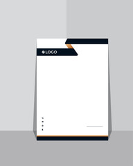 Clean and professional corporate company business letterhead template design