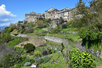 Fototapeta na wymiar Village de Penta-di-Casinca. Corse