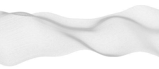 Grey wave striped line background. Grey minimal round lines background. Abstract blue wave lines pattern background. Vector file