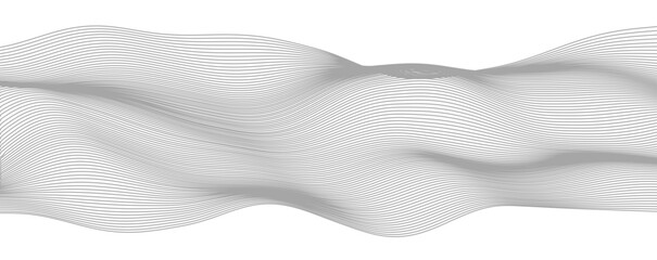 Grey wave striped line background. Grey minimal round lines background. Abstract blue wave lines pattern background. Vector file