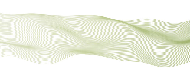 Green wave striped line background. Minimal round lines waves background. Abstract green wave lines pattern background. Vector file