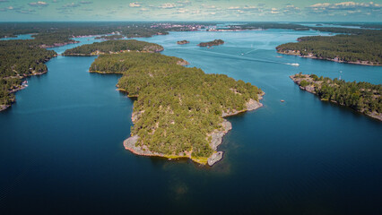 Picture of the Swedish landscape and the Baltic Sea
