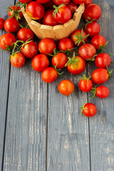 fresh tomatoes vegetables, red farm organic cherry tomato