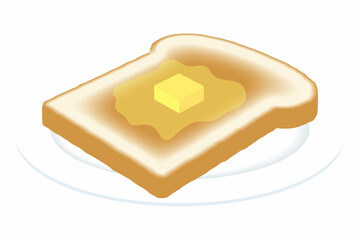 苺ジャムトースト