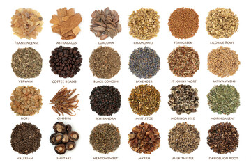 Nervine health food composition. Herbal plant medicine for relaxing or stimulating the nervous...