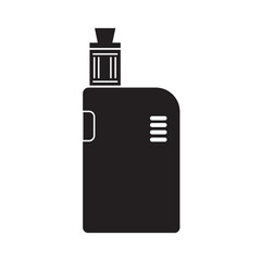 e-cigarette icon logo vector design template