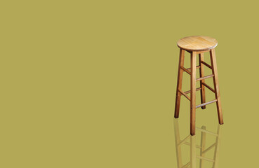 wooden chair isolated from the background