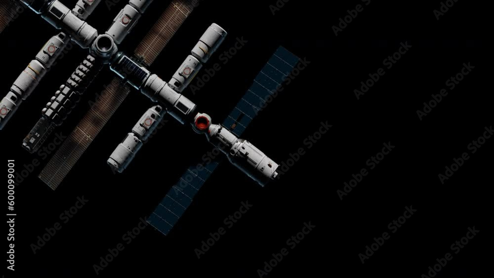 Canvas Prints docking the living module of the space station in space. have an alpha channel
