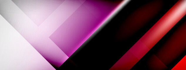 Light and shadow squares and lines abstract background