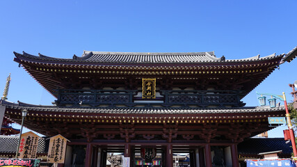 川崎大師こと平間寺の大山門（神奈川県川崎市川崎区）