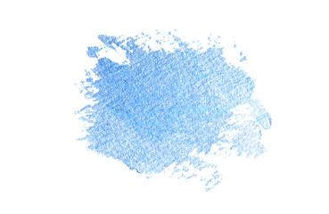 パール　ブルーのペイント　ブラシタッチ　透明の背景