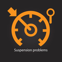 Suspension problems cars sign