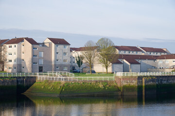 Council houses in poor estate with high populations and many social welfare issues