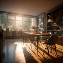 Fototapeta premium a flawless dining room
