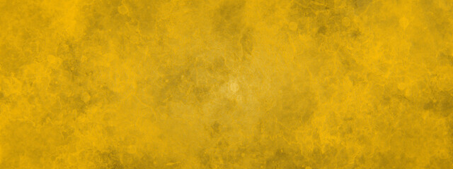 Old yellow wall background, yellow grunge border texture. Abstract yellow grunge concrete stone...