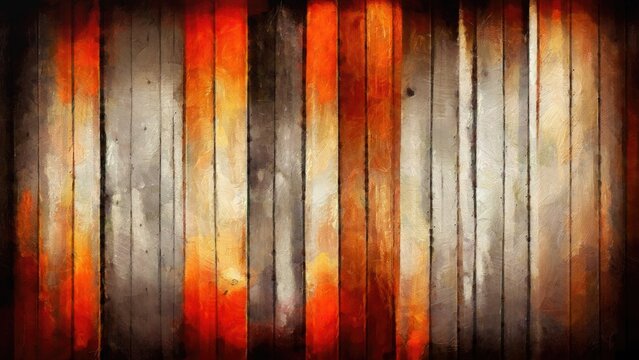 Wooden texture oil painting background, brush strokes digital imitation, textured