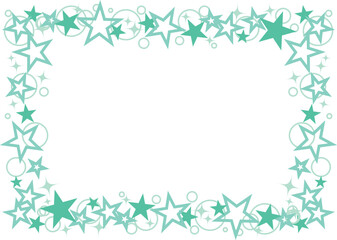 キラキラ輝く星フレーム