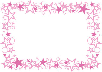 キラキラ輝く星フレーム