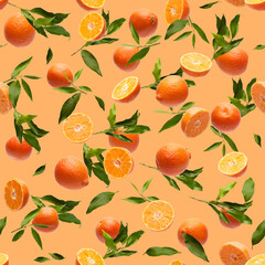 Obraz premium seamless pattern of citrus