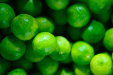organic Green Lemons vegetable background