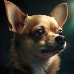 Generative AI - gef&auml;hrlicher Chihuahua 