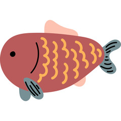 Fish child's drawing