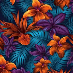 Seamless pattern of fresh green foliage leaves in the background. Ideal for eco-friendly designs. Generative AI