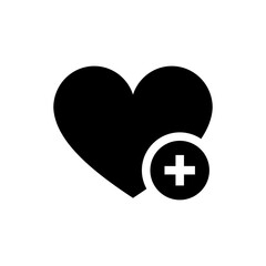add to favorite icon heart plus symbol. save to favorites icon bookmark symbol