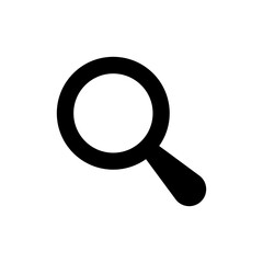 search icon button - magnifying glass loupe sign symbol, magnifier icon