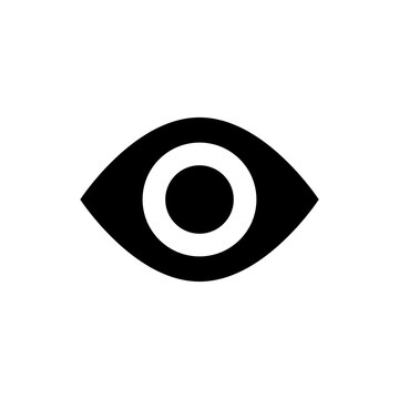 eye icon symbol . vision icon, see view icons - eyesight sign- sight look icons