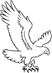 dove of peace illustration dove flying vector art on white background, Mascot